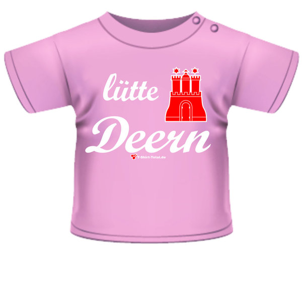 Kinder T-Shirt LÜTTE DEERN Hamburg rosa